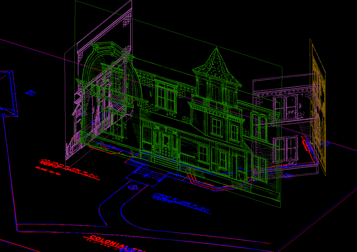 [ADAM R. JONES DRAWING - VIRTUAL MUNSTER MANSION]