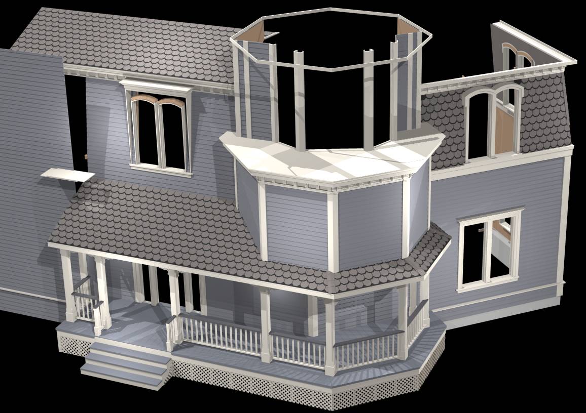 [ADAM R. JONES DRAWING - VIRTUAL MUNSTER MANSION]
