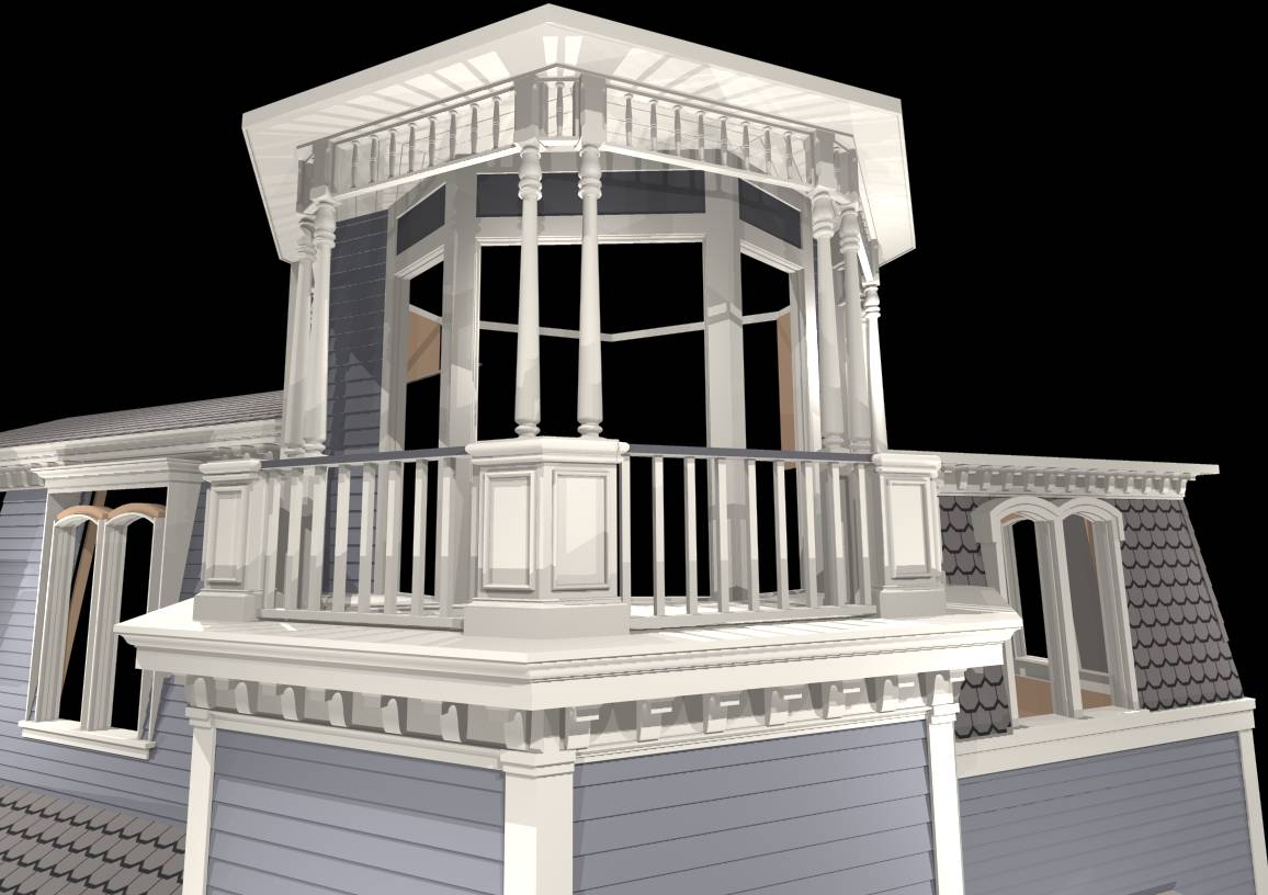 [ADAM R. JONES DRAWING - VIRTUAL MUNSTER MANSION]