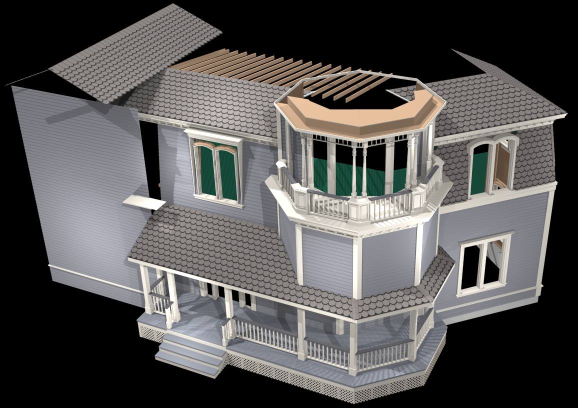 [ADAM R. JONES DRAWING - VIRTUAL MUNSTER MANSION]