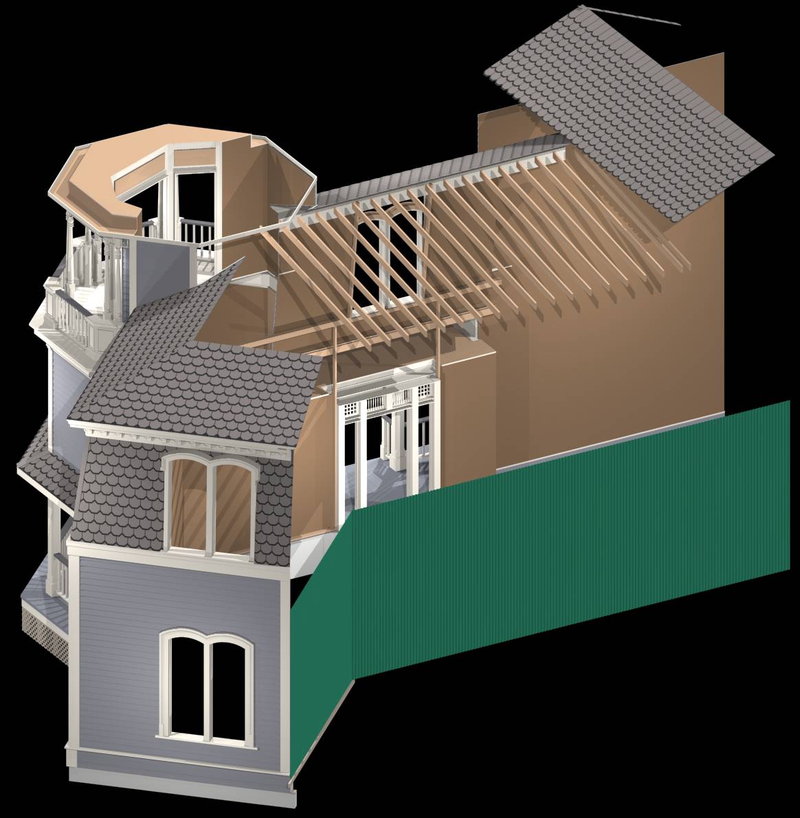 [ADAM R. JONES DRAWING - VIRTUAL MUNSTER MANSION]