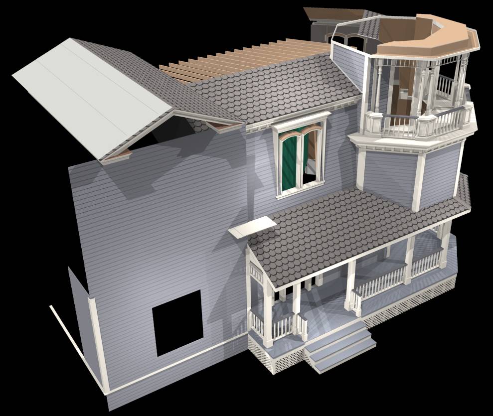 [ADAM R. JONES DRAWING - VIRTUAL MUNSTER MANSION]