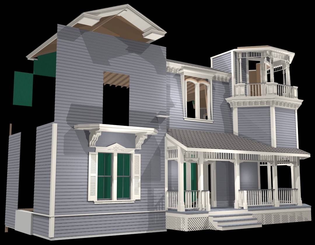 [ADAM R. JONES DRAWING - VIRTUAL MUNSTER MANSION]