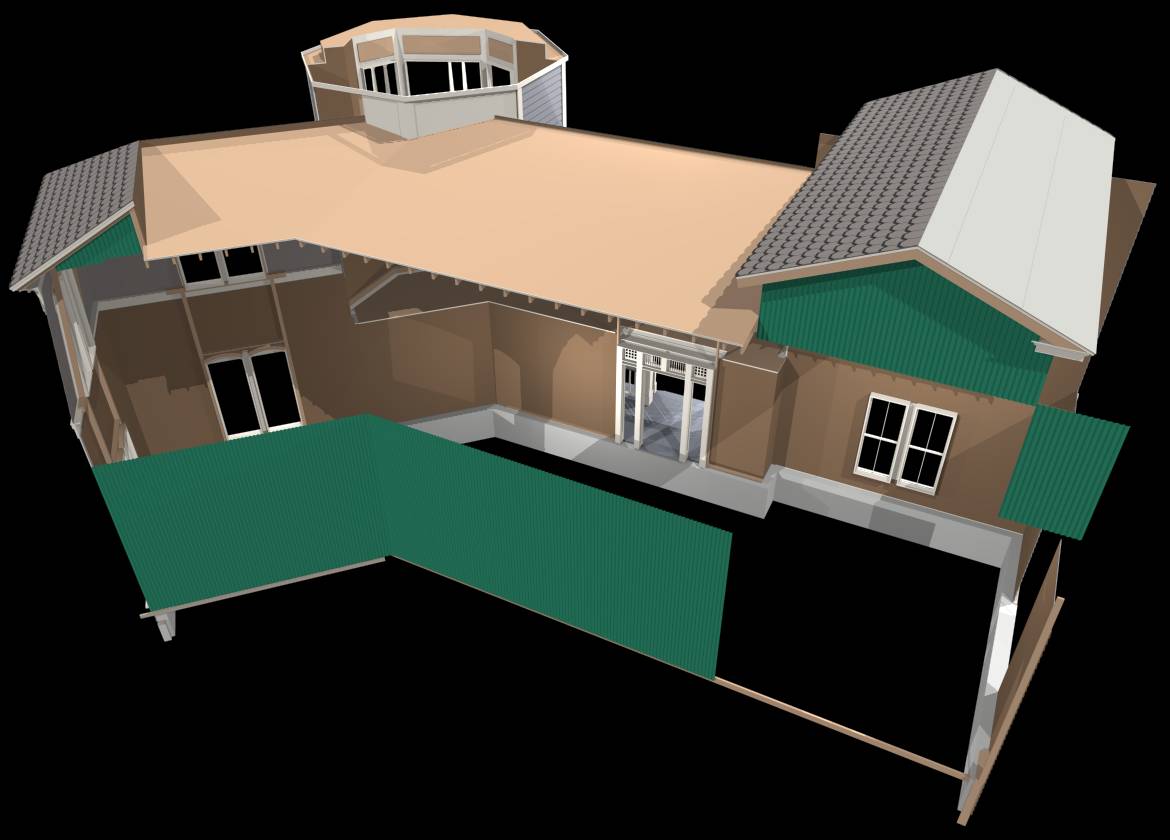 [ADAM R. JONES DRAWING - VIRTUAL MUNSTER MANSION]