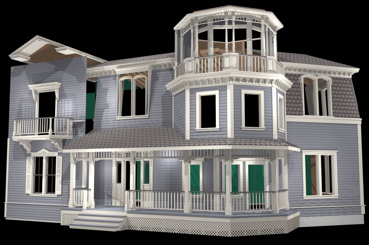 [ADAM R. JONES DRAWING - VIRTUAL MUNSTER MANSION]