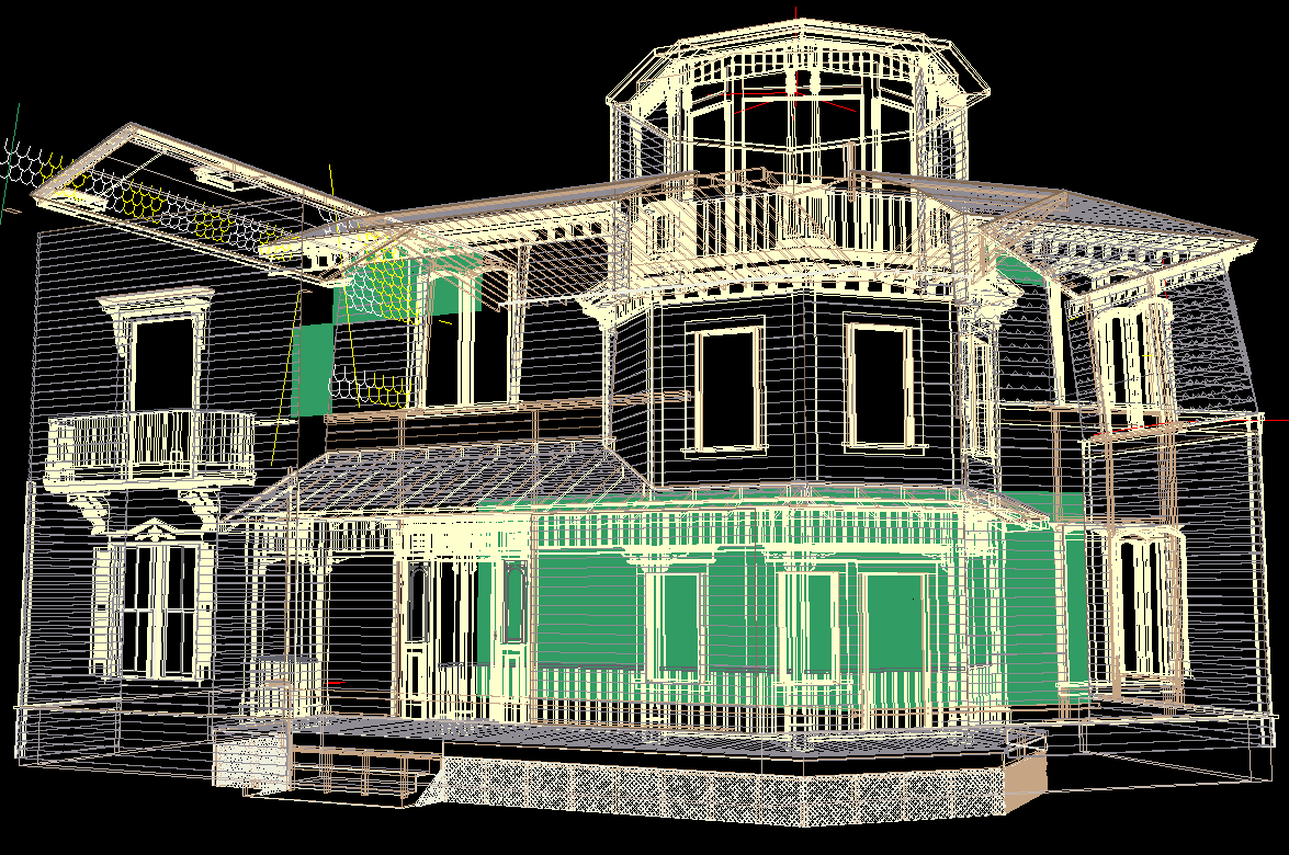 [ADAM R. JONES DRAWING - VIRTUAL MUNSTER MANSION]